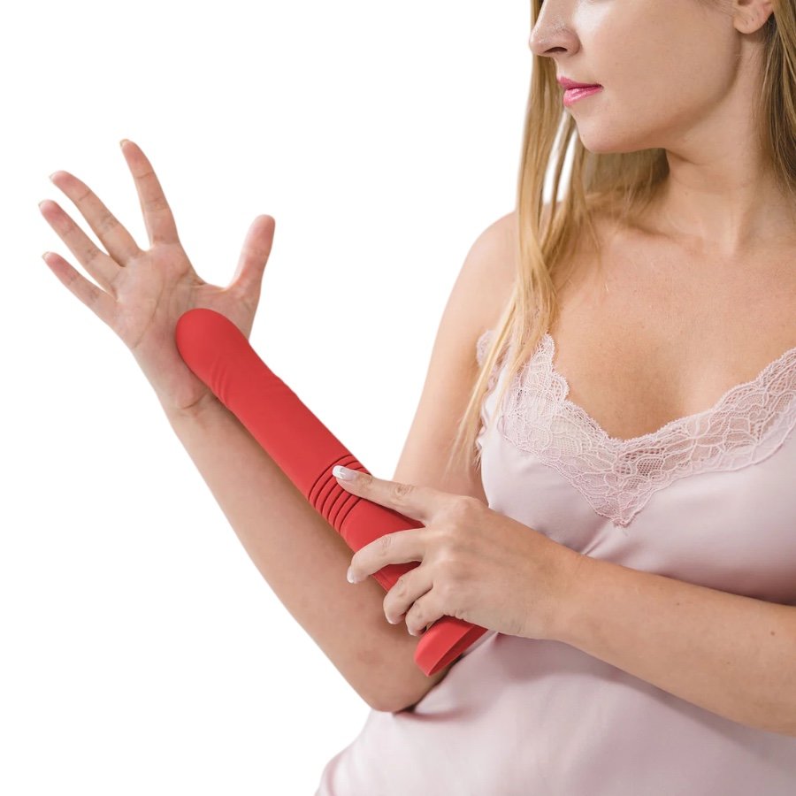 Lovense Gravity App Controlled Rechargeable Thrusting and Vibrating Dildo