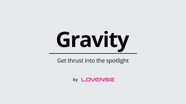 Lovense Gravity App Controlled Rechargeable Thrusting and Vibrating Dildo