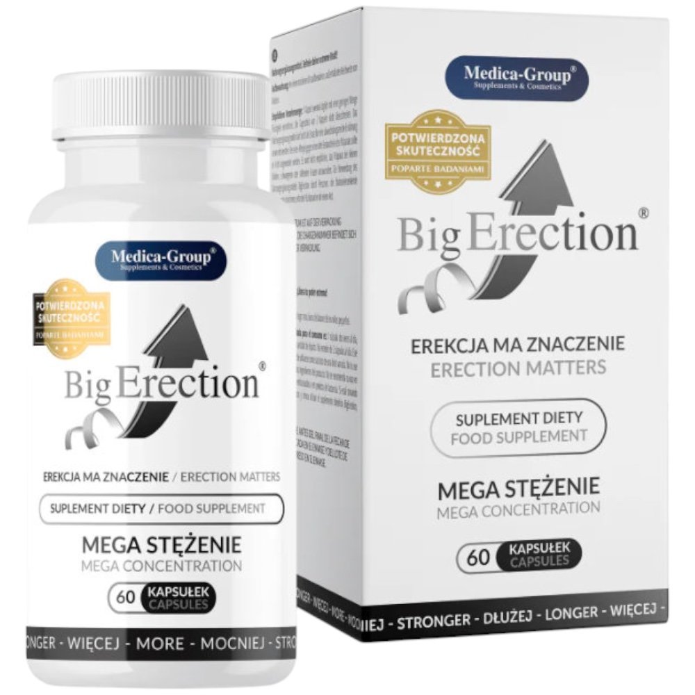 BigErection Strong &amp; Long-Lasting Erection Capsules (60 Pack) – Medica Group