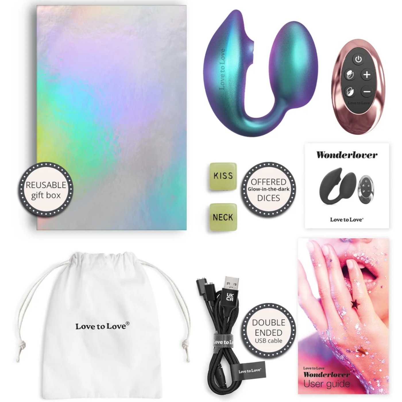 Love to Love Wonderlover Clitoral Vibrator with Remote