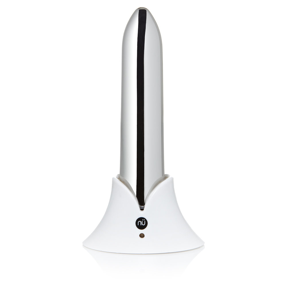 Nu Sensuelle Point 20 Function Super Bullet Vibrator Silver 3.6 Inch