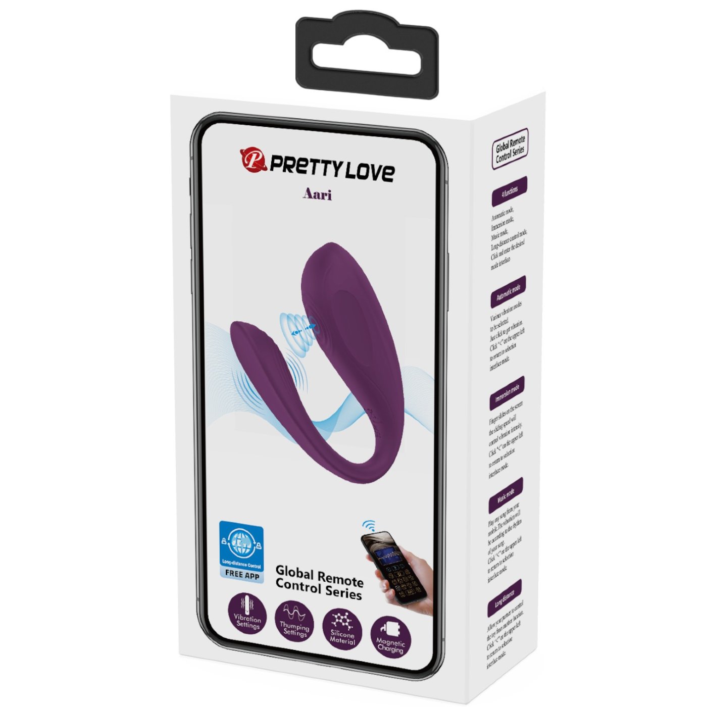 Pretty Love Aari App Controlled Thumping Couples Vibrator