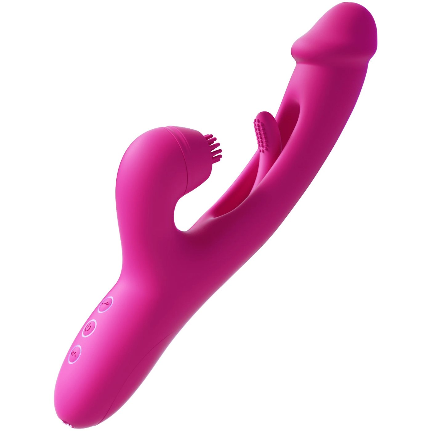 Amovibe G Spot Ultra Flapping G-Spot & Clitoral Vibrator with 4 Replaceable Sleeves