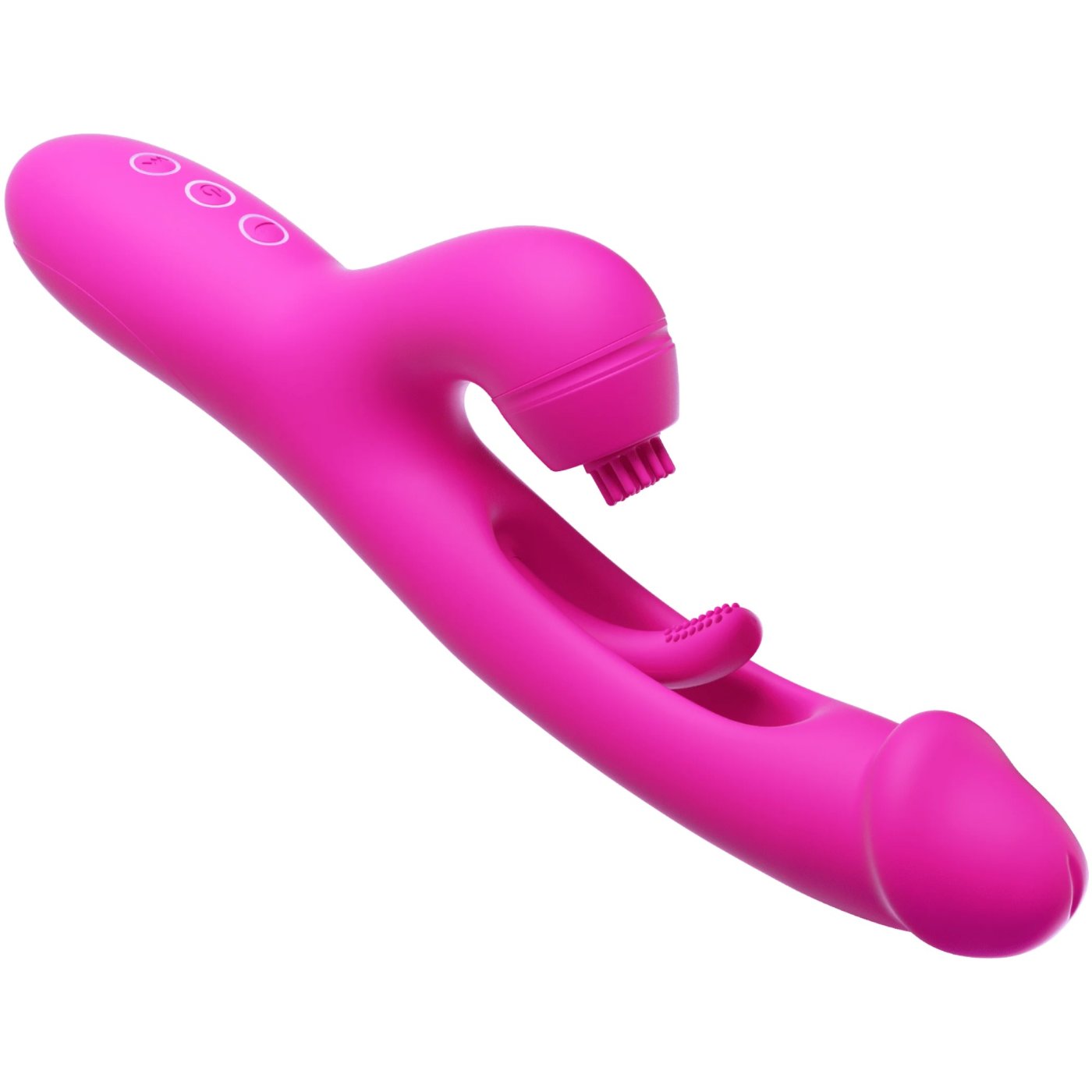 Amovibe G Spot Ultra Flapping G-Spot & Clitoral Vibrator with 4 Replaceable Sleeves