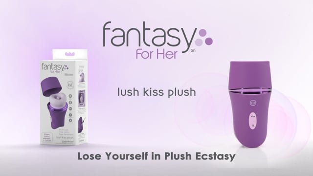 Fantasy For Her Lush Kiss Plush Tongue Vibrator with Suction