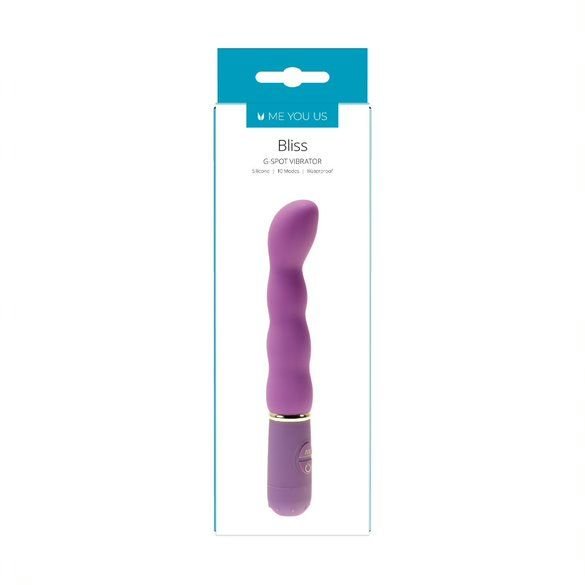 Me You Us Bliss G Spot Silicone Waterproof Vibrator Purple 5 Inch