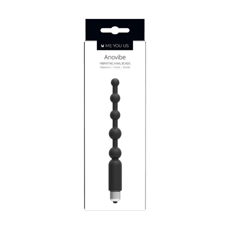 Me You Us Anovibe Vibrating Anal Beads Black