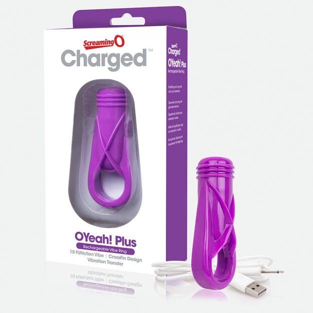 Screaming O Charged OYeah! Plus Rechargeable Vibe Ring Purple