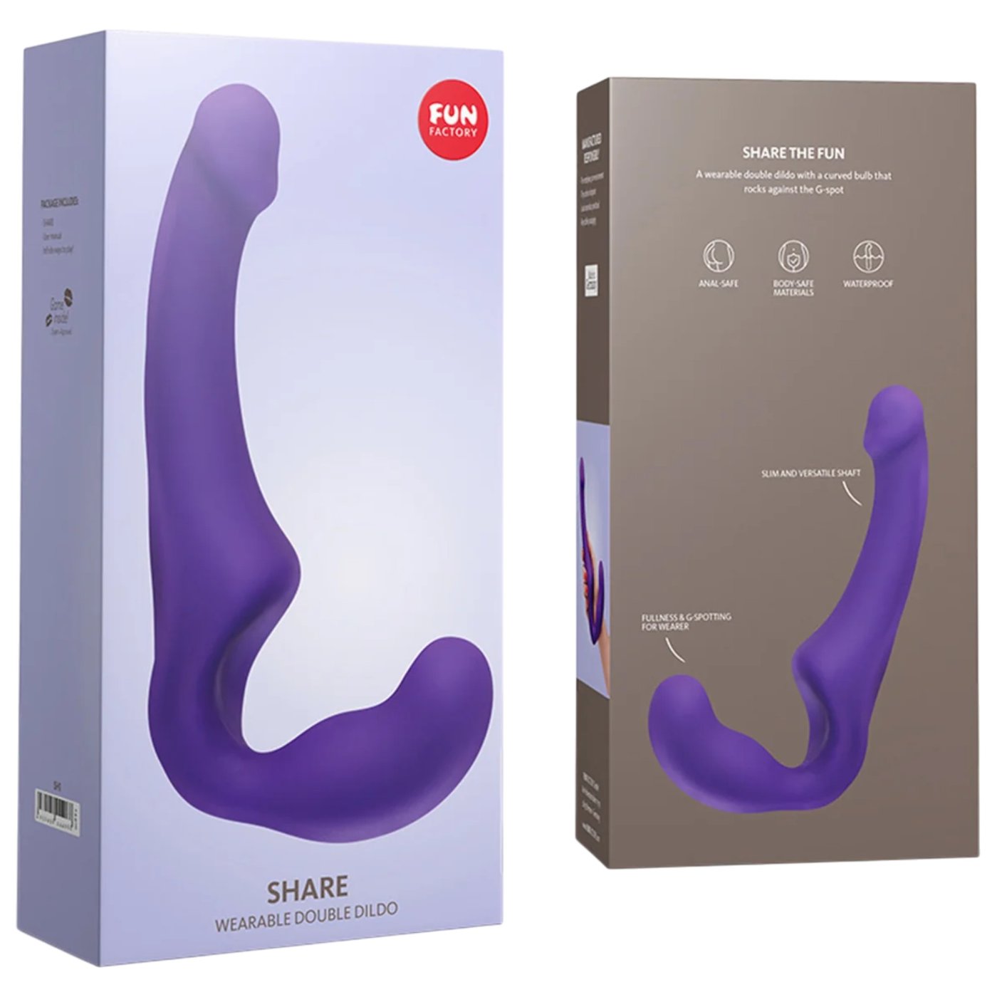 Fun Factory Share Strapless Strap-On Dildo Violet