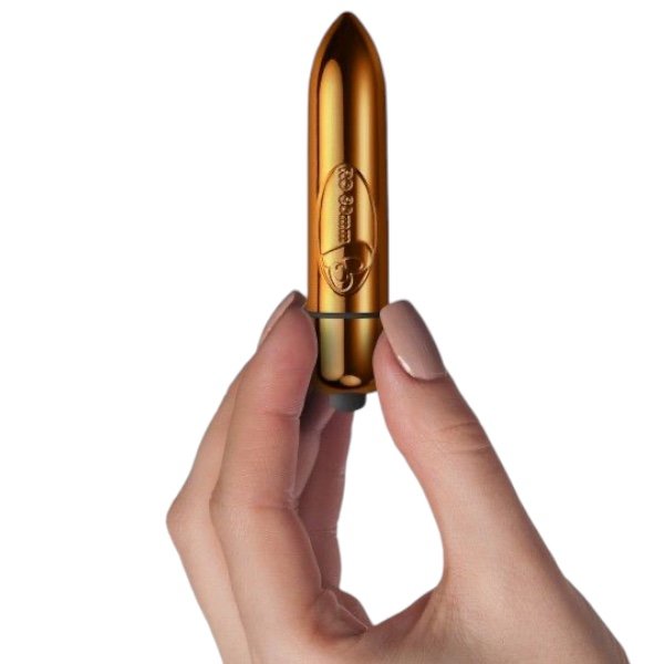 Rocks Off RO-80 Vibrating Bullet 7 Speed - Gold