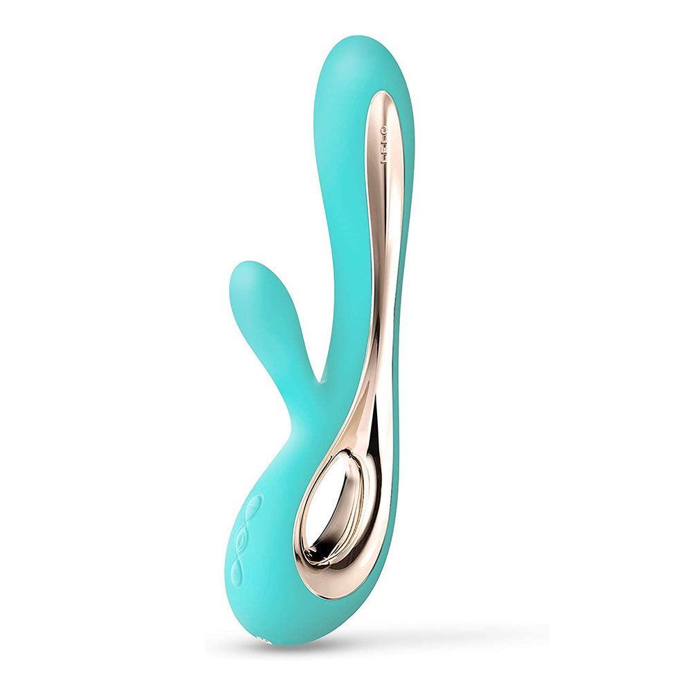 LELO Soraya 2 Rechargeable G-Spot and Clitoral Rabbit Vibrator Aqua