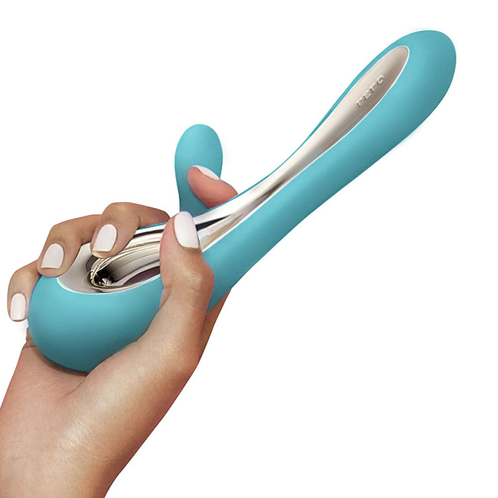 LELO Soraya 2 Rechargeable G-Spot and Clitoral Rabbit Vibrator Aqua