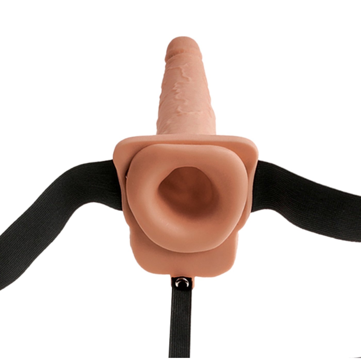 Fetish Fantasy 7.5-Inch Hollow Squirting Strap-On Dildo with Balls