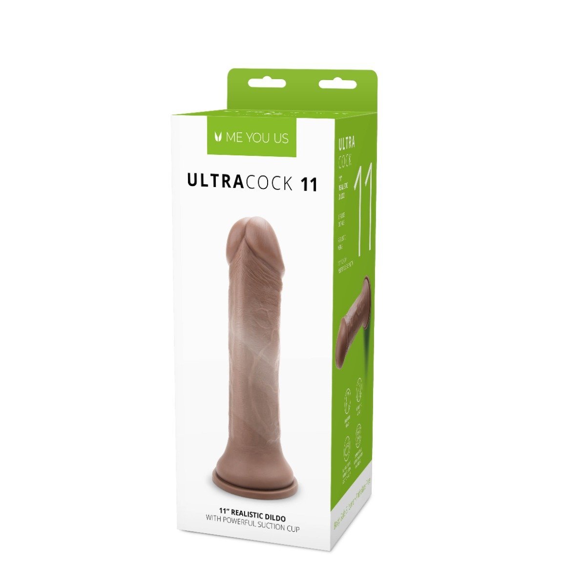 Me You Us Ultra Cock Realistic Suction Cup Dildo 11 Inch