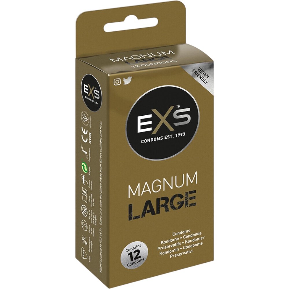 EXS Magnum Large Condoms 12 Pack