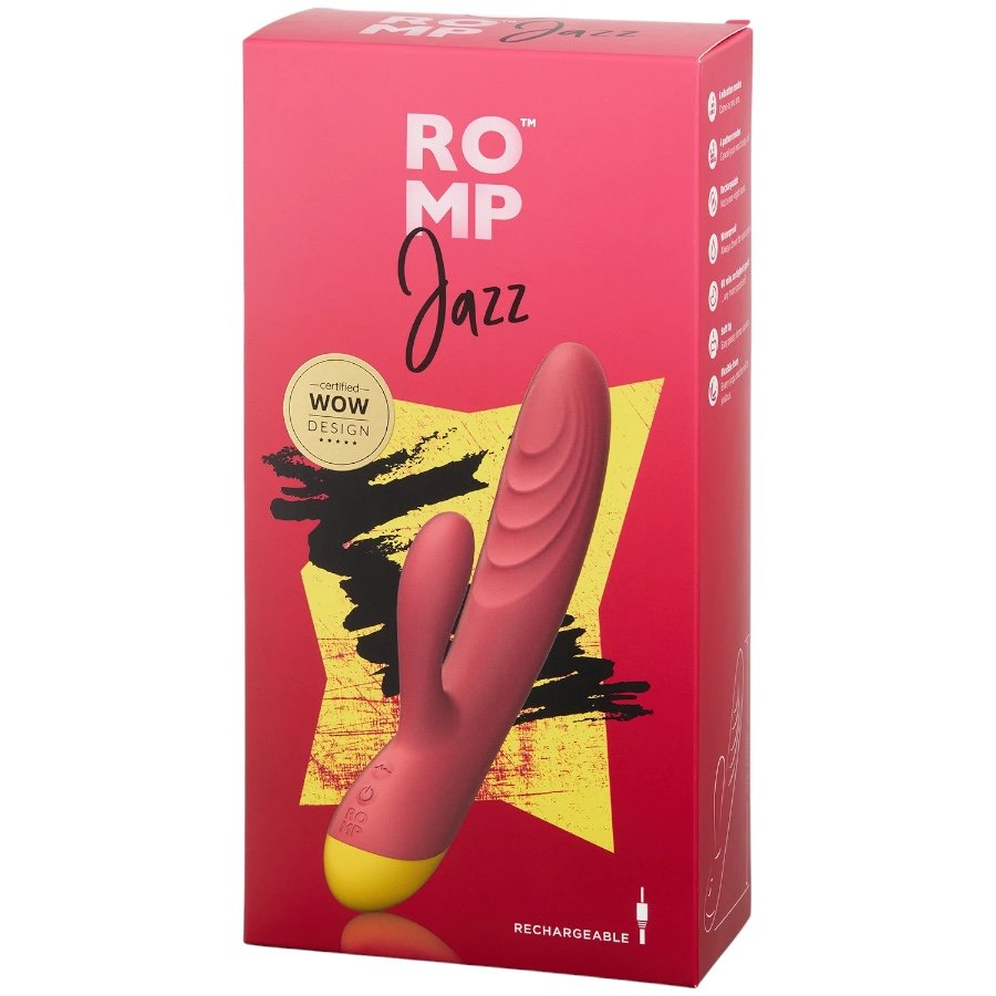 ROMP Jazz Rechargeable G-Spot and Clitoral Rabbit Vibrator