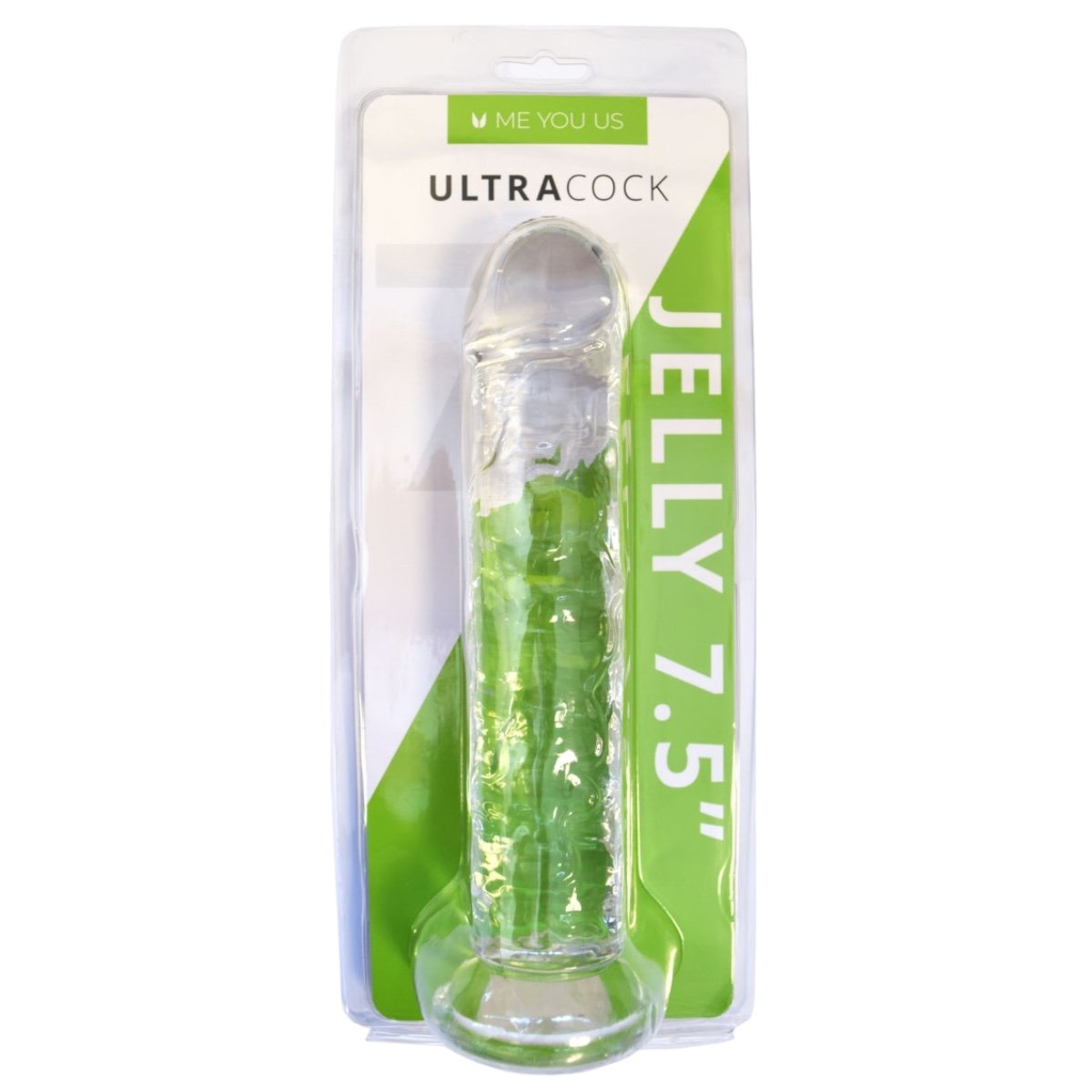 Me You Us Ultra Cock Clear Jelly Suction Cup Dildo 7.5 Inch