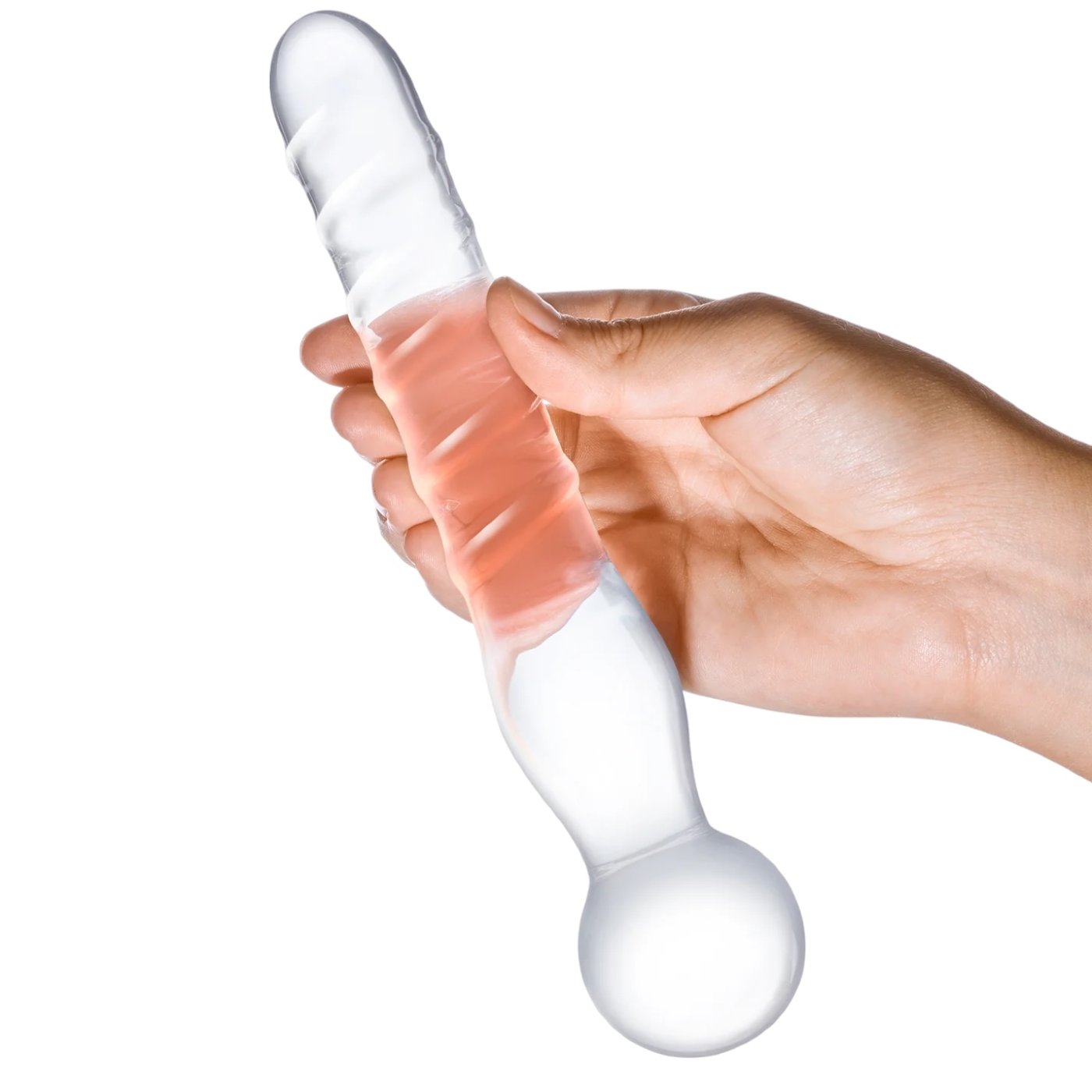 Glas Joystick Clear Glass Dildo 8 Inch