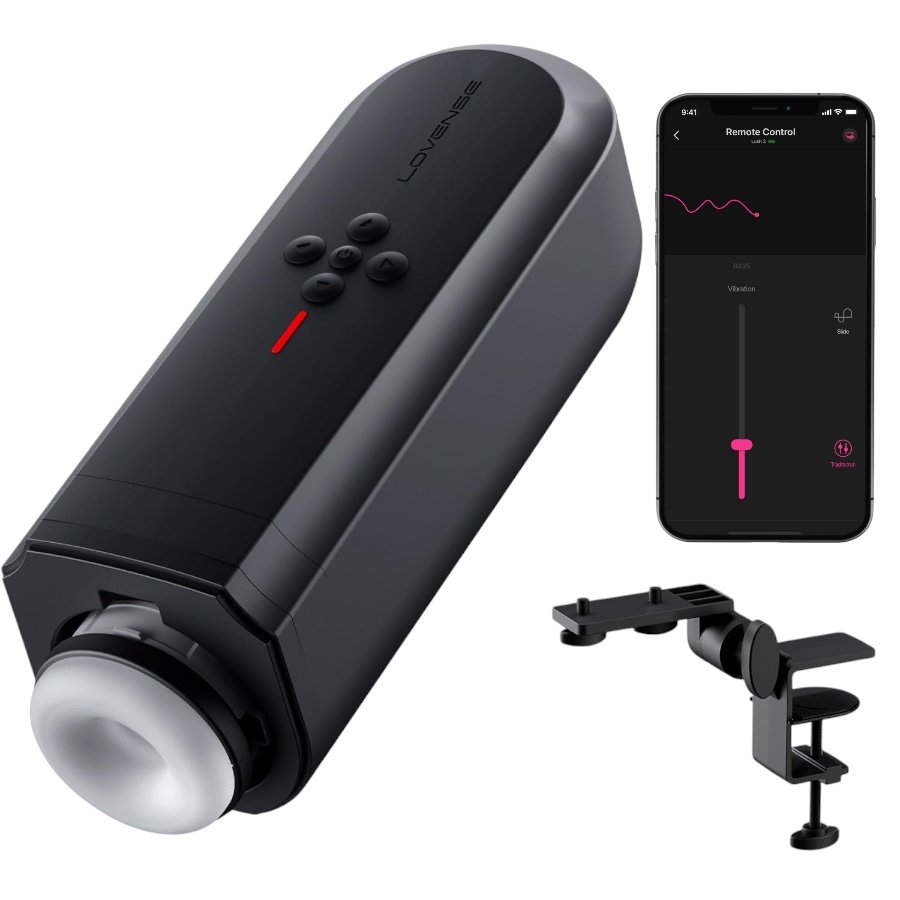 Lovense Solace App-Controlled Automatic Thrusting Male Masturbator
