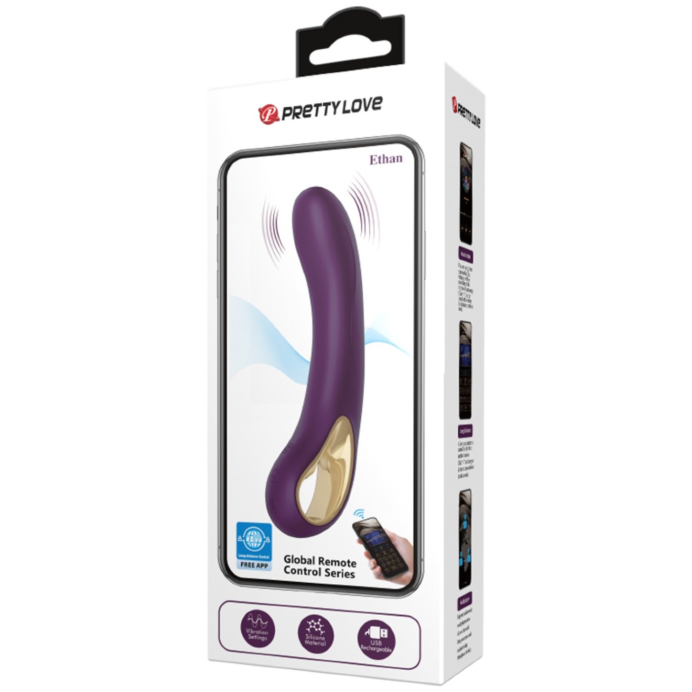 Pretty Love Ethan App Controlled Rechargeable G Spot Vibrator