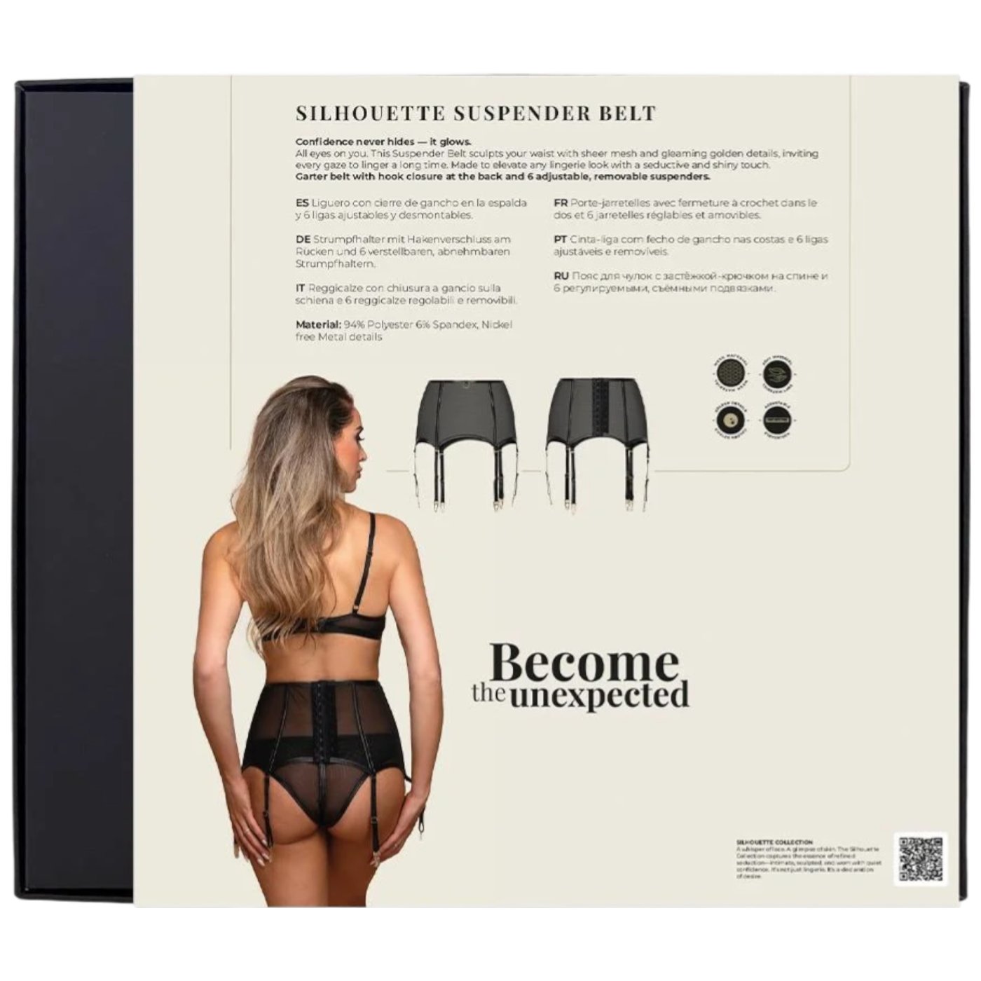 Guilty Pleasure Silhouete Suspender Belt