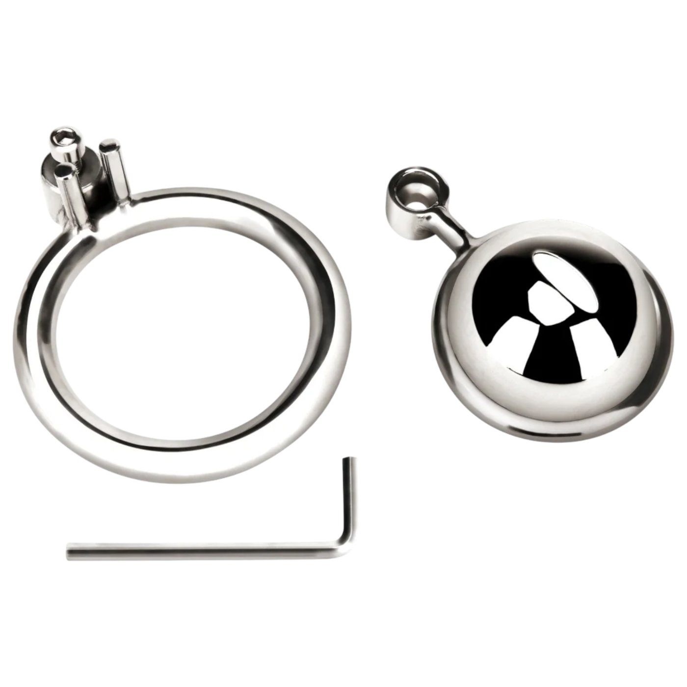 Blue Line Mini Cock Micro Chastity Cage Silver