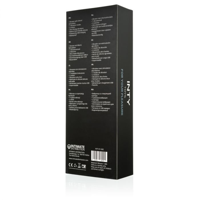 LOLA INTY Toys Peak Dual Stimulation Rabbit Vibrator Black