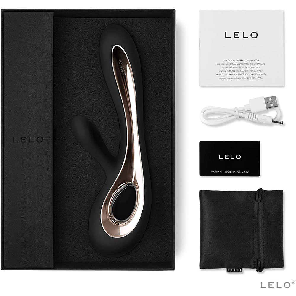 LELO Soraya 2 Rechargeable G-Spot and Clitoral Rabbit Vibrator Black
