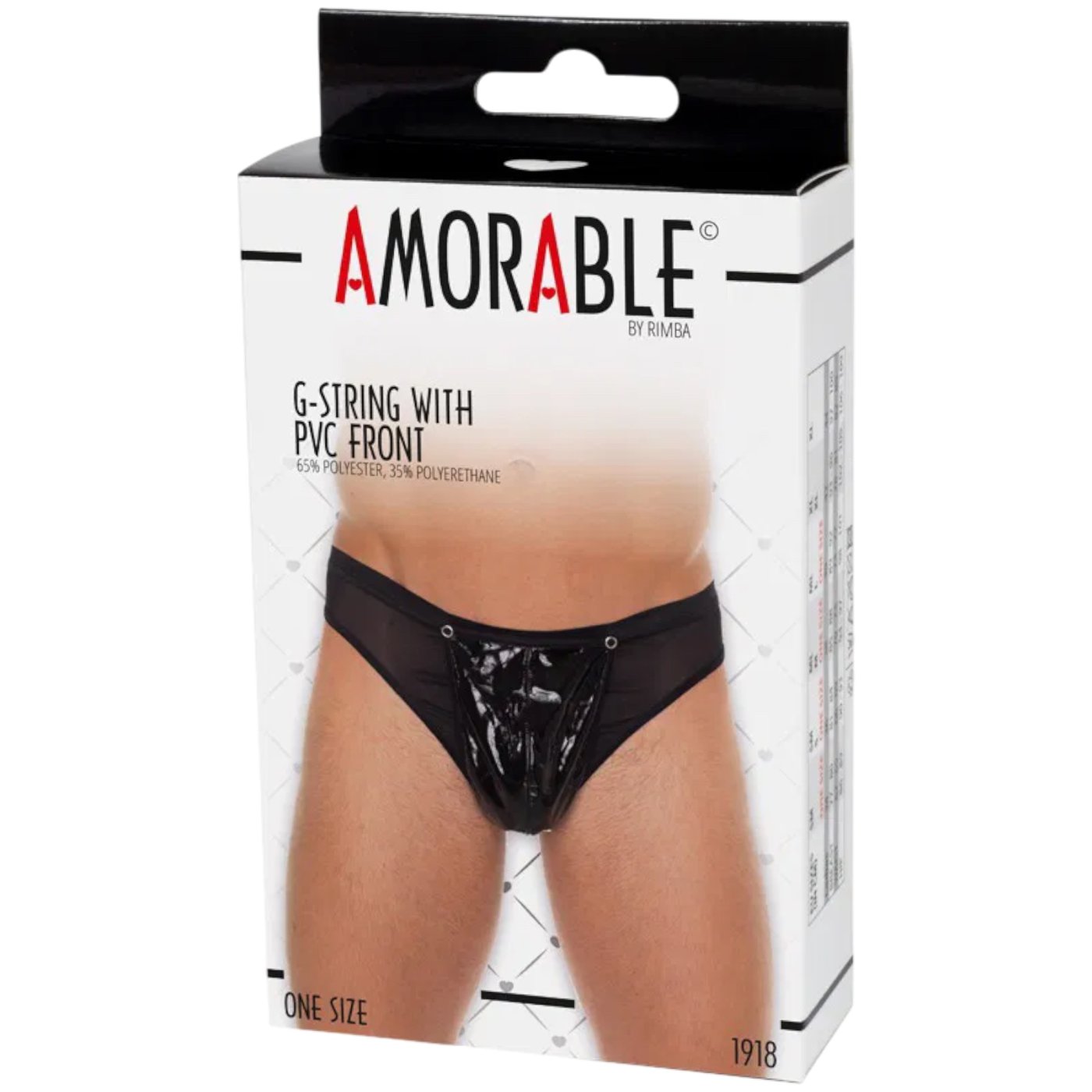 Rimba Men’s Black PVC Pouch G-String