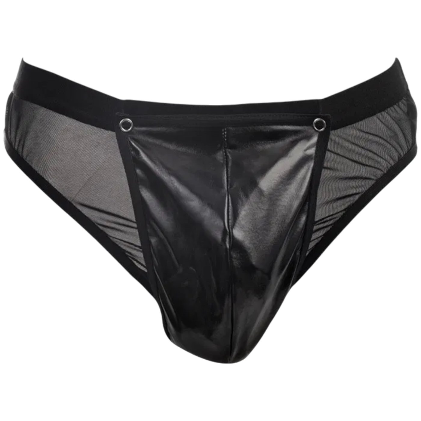 Rimba Men’s Black PVC Pouch G-String