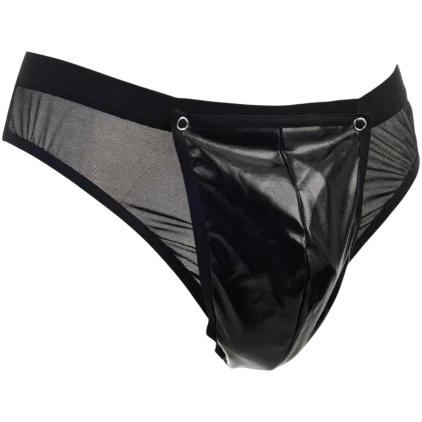 Rimba Men’s Black PVC Pouch G-String
