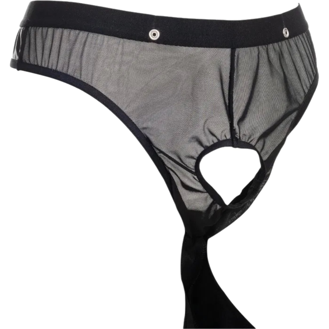 Rimba Men’s Black PVC Pouch G-String