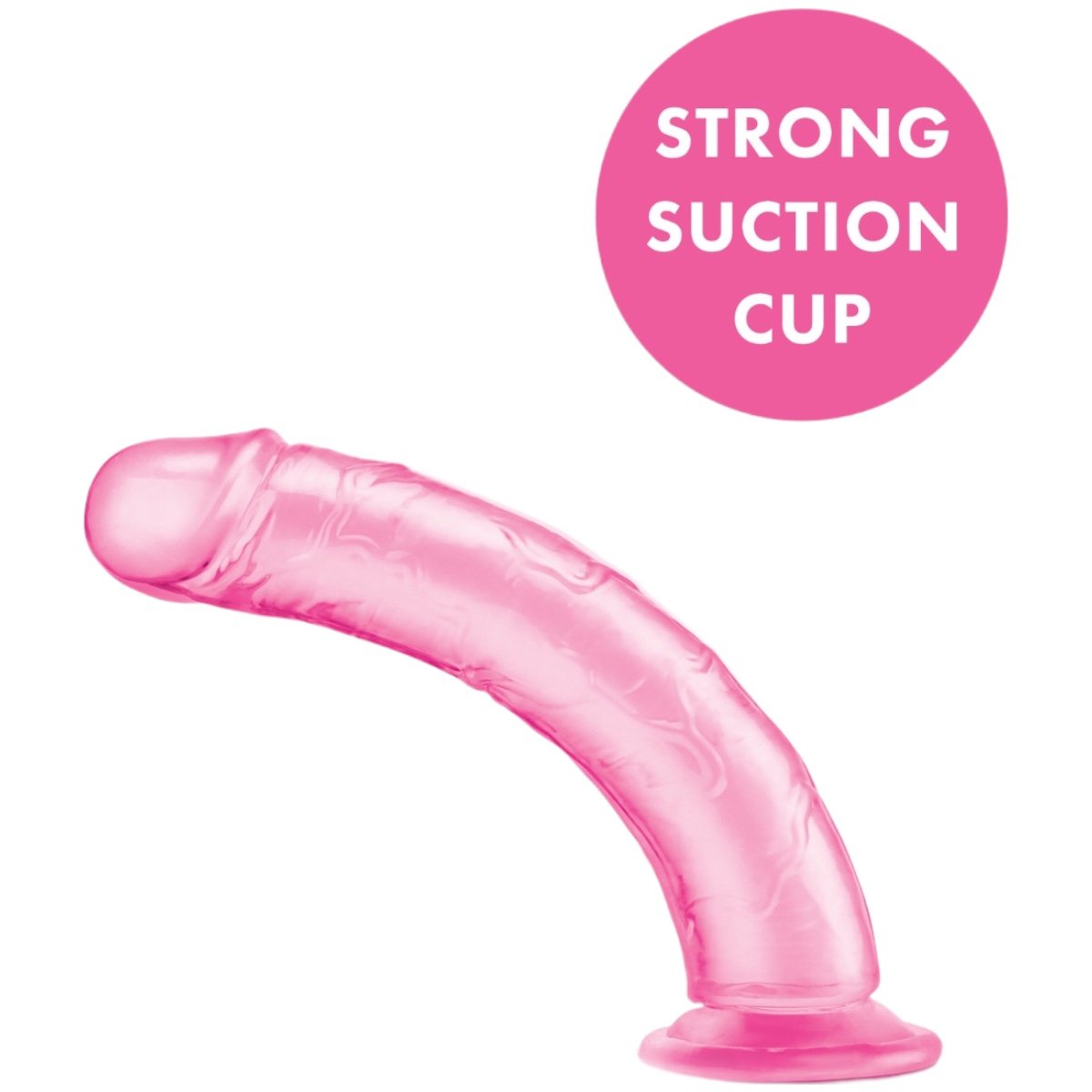 Me You Us Ultra Cock Pink Jelly Suction Cup Dildo 7.5 Inch