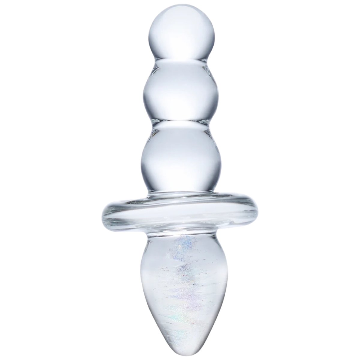 Glas Titus Beaded Dual-Ended Glass Butt Plug 4.5 Inch – Glas