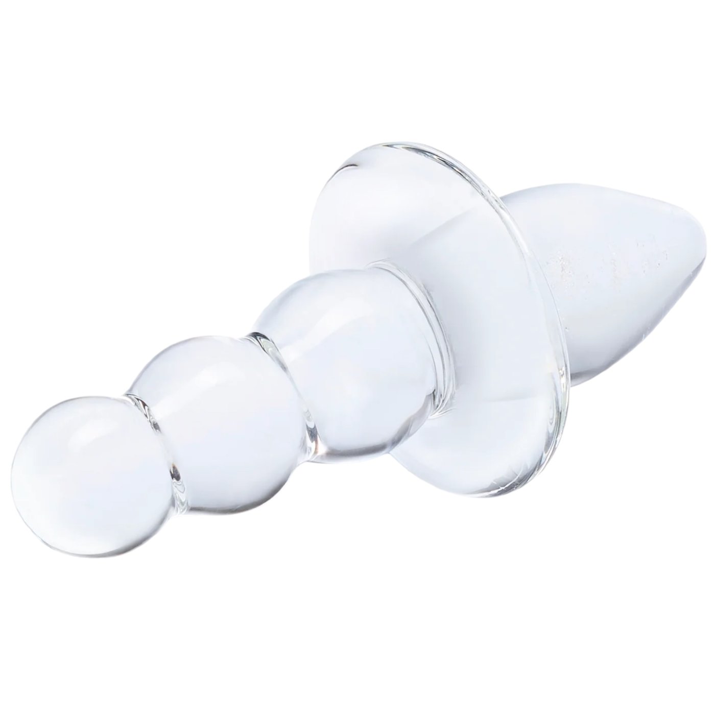 Glas Titus Beaded Dual-Ended Glass Butt Plug 4.5 Inch