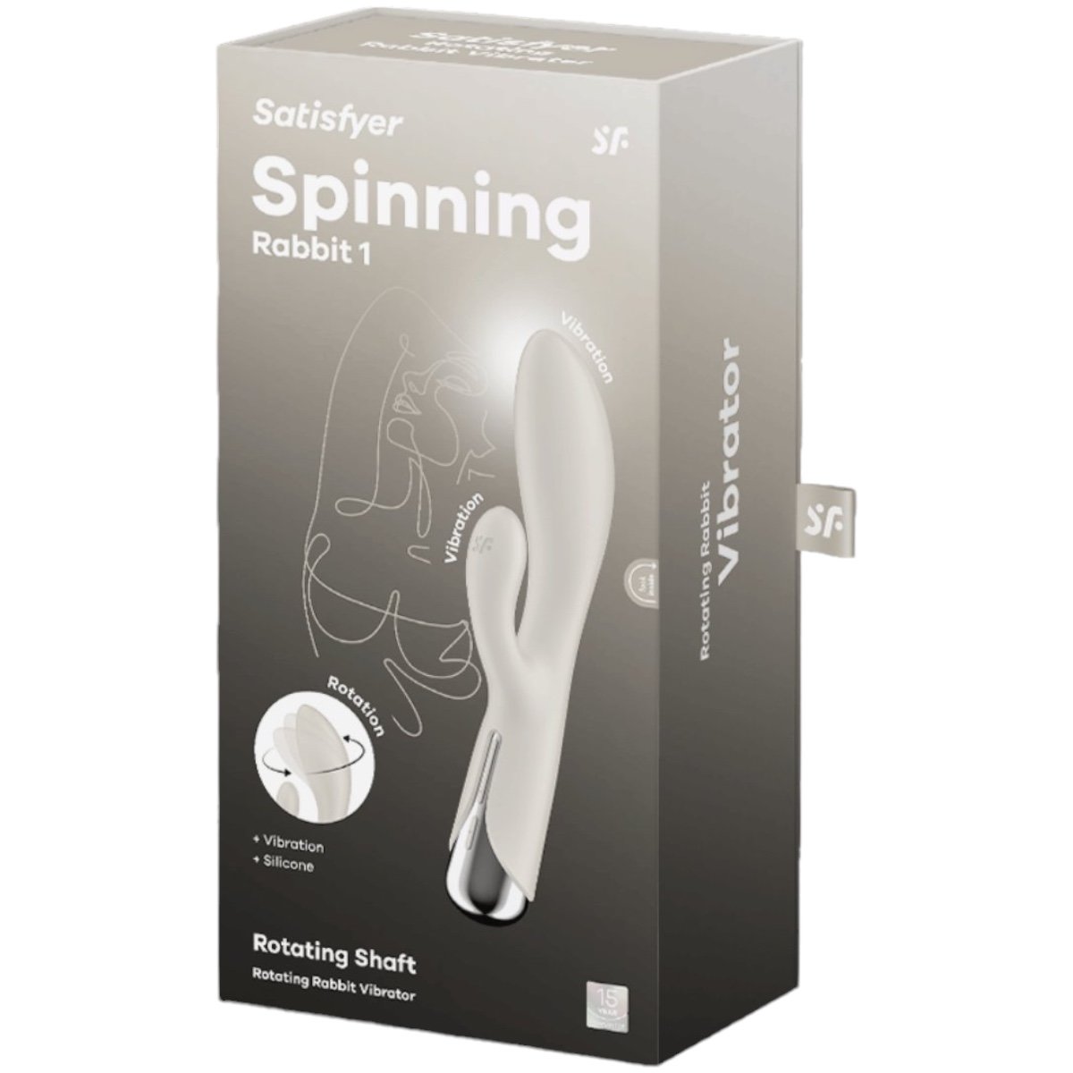 Satisfyer Spinning Rabbit 1 Silicone Rechargeable Rabbit Vibrator Beige