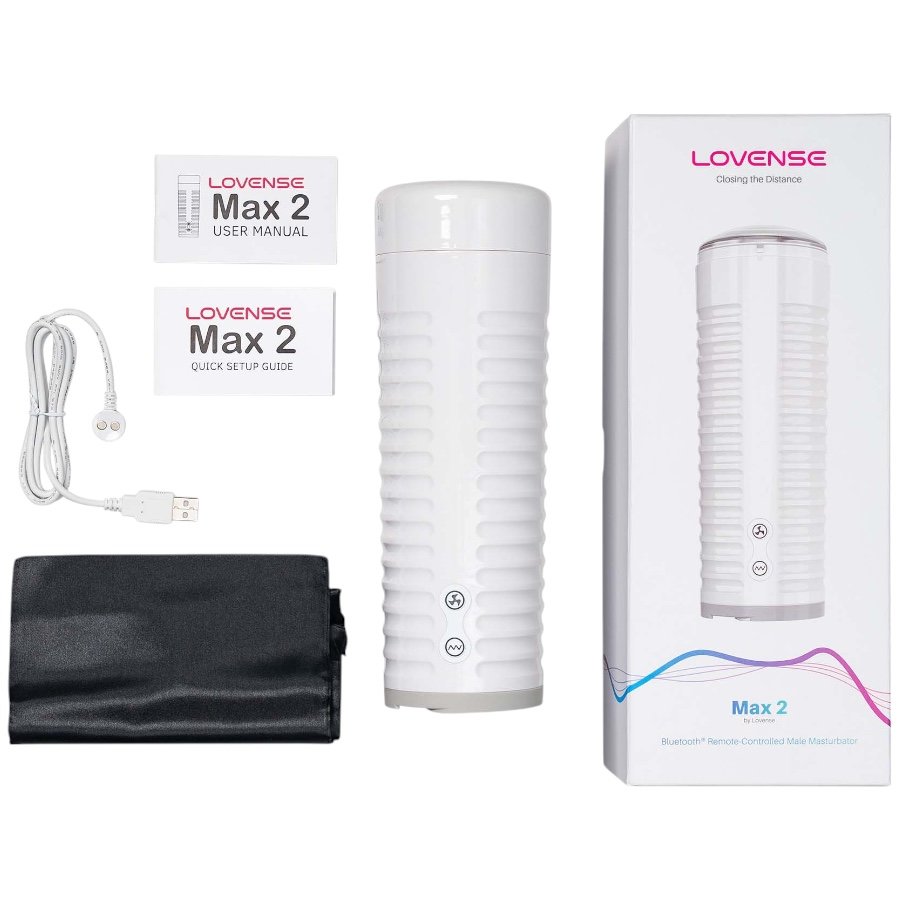 Lovense Max 2 App-Controlled Rechargeable Vibrating Male Masturbator