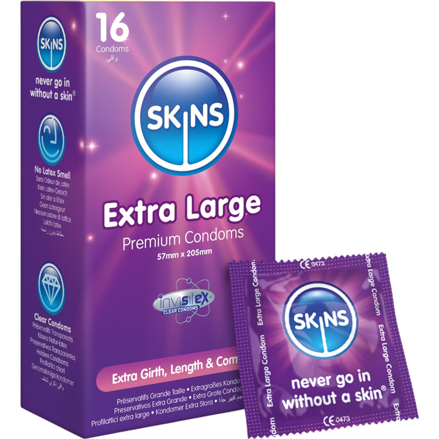 Skins Condoms Extra Large 16 Pack