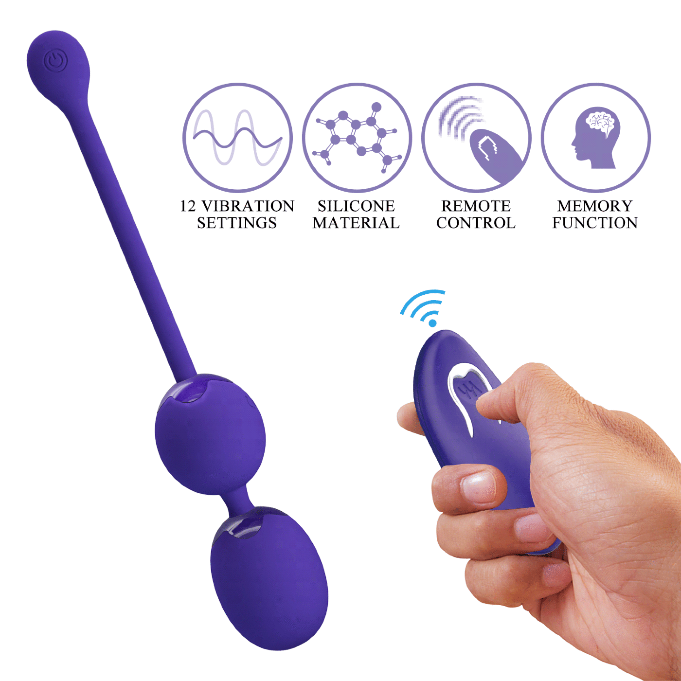 Pretty Love Willie Youth Remote Control Rechargeable Vibrating Kegel Balls