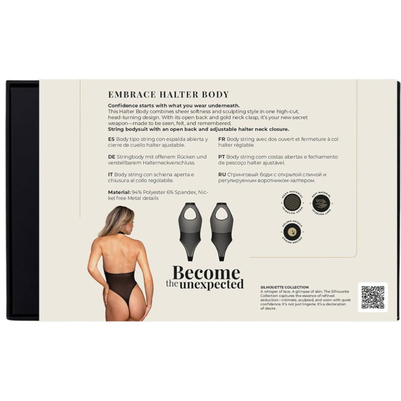 Guilty Pleasure Embrace Open Back Halter Bodysuit