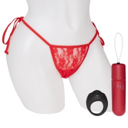 Screaming O My Secret 4T Remote Control Vibrating Panties Set (Red)