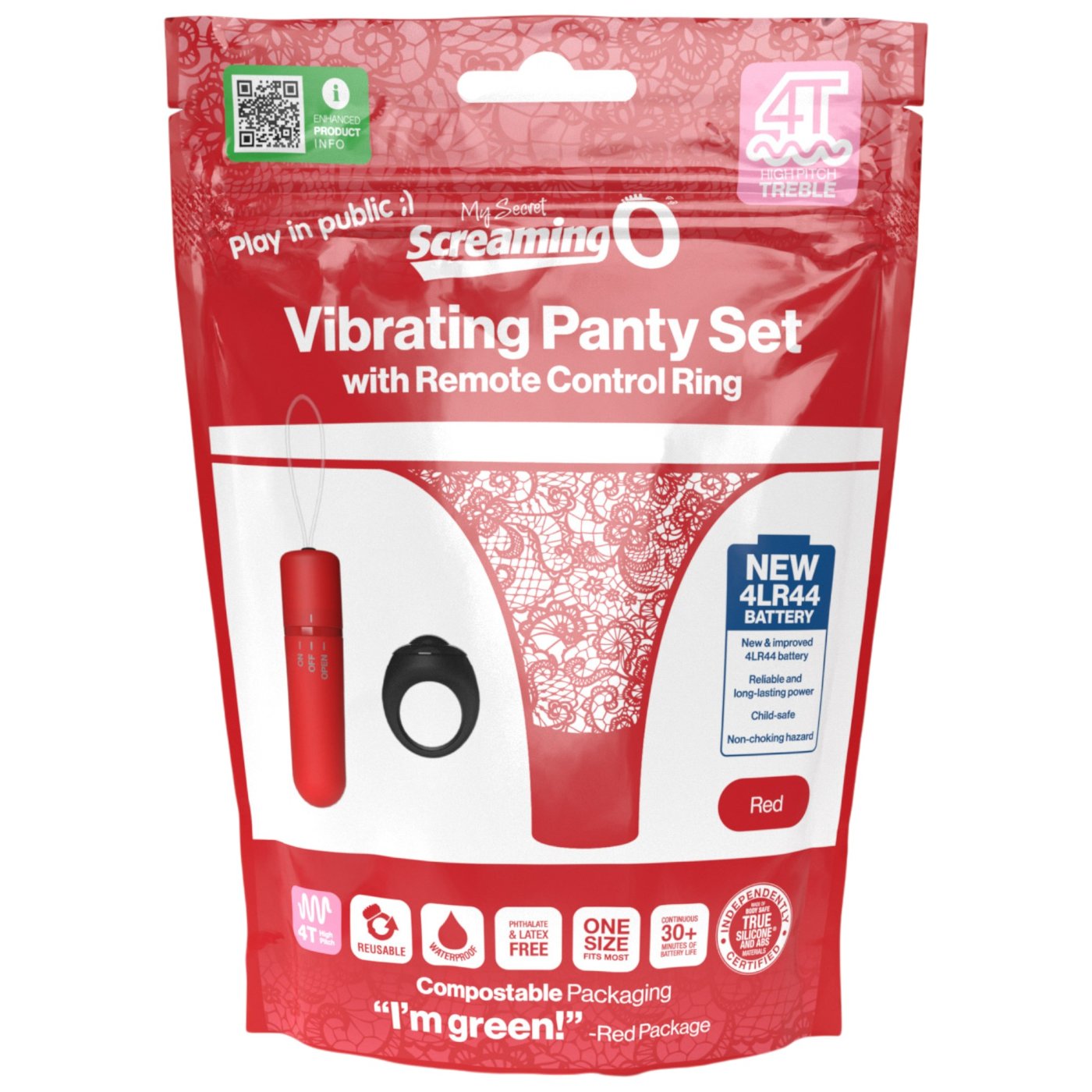 Screaming O My Secret 4T Remote Control Vibrating Panties Set