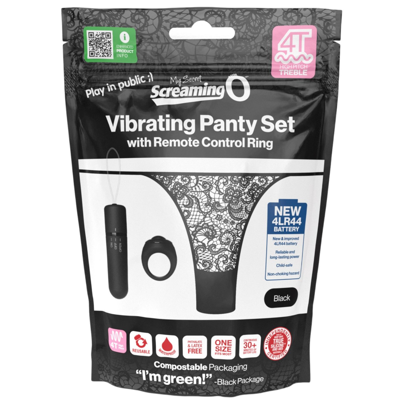 Screaming O My Secret 4T Remote Control Vibrating Panties Set