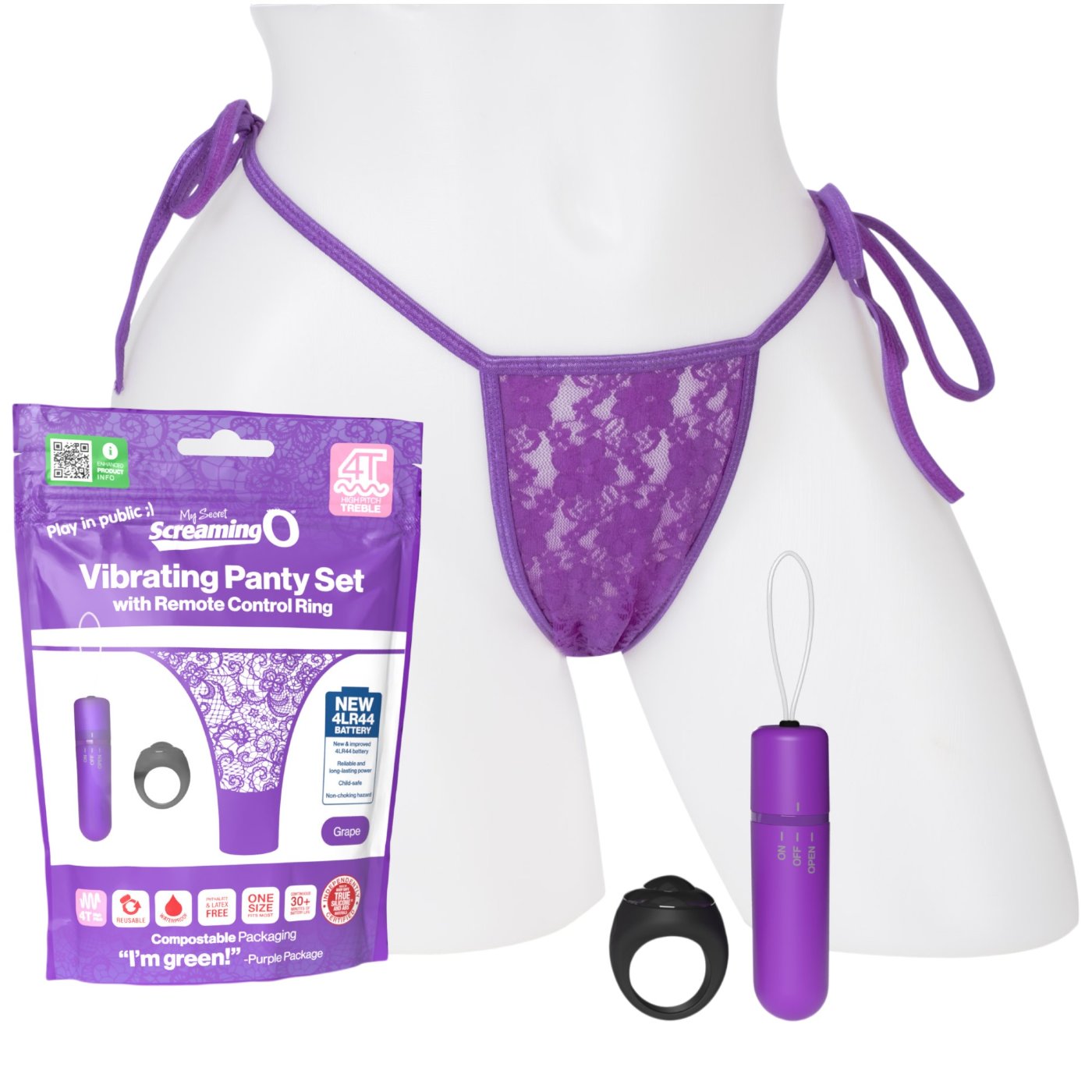 Screaming O My Secret 4T Remote Control Vibrating Panties Set