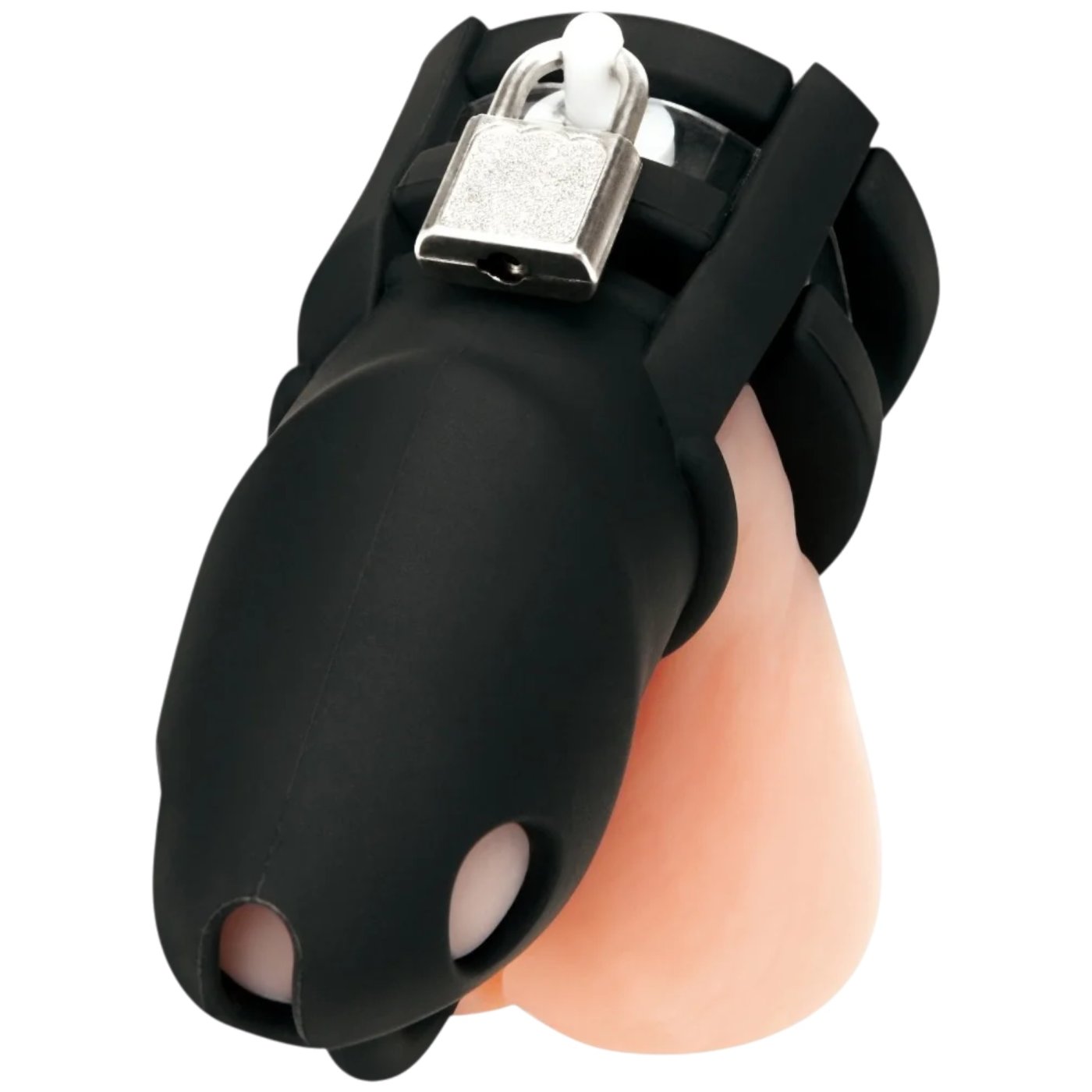 Blue Line 2 Inch Small Chastity Cage with Ball Divider