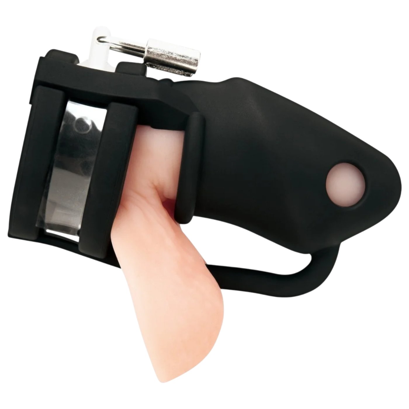 Blue Line 2 Inch Small Chastity Cage with Ball Divider