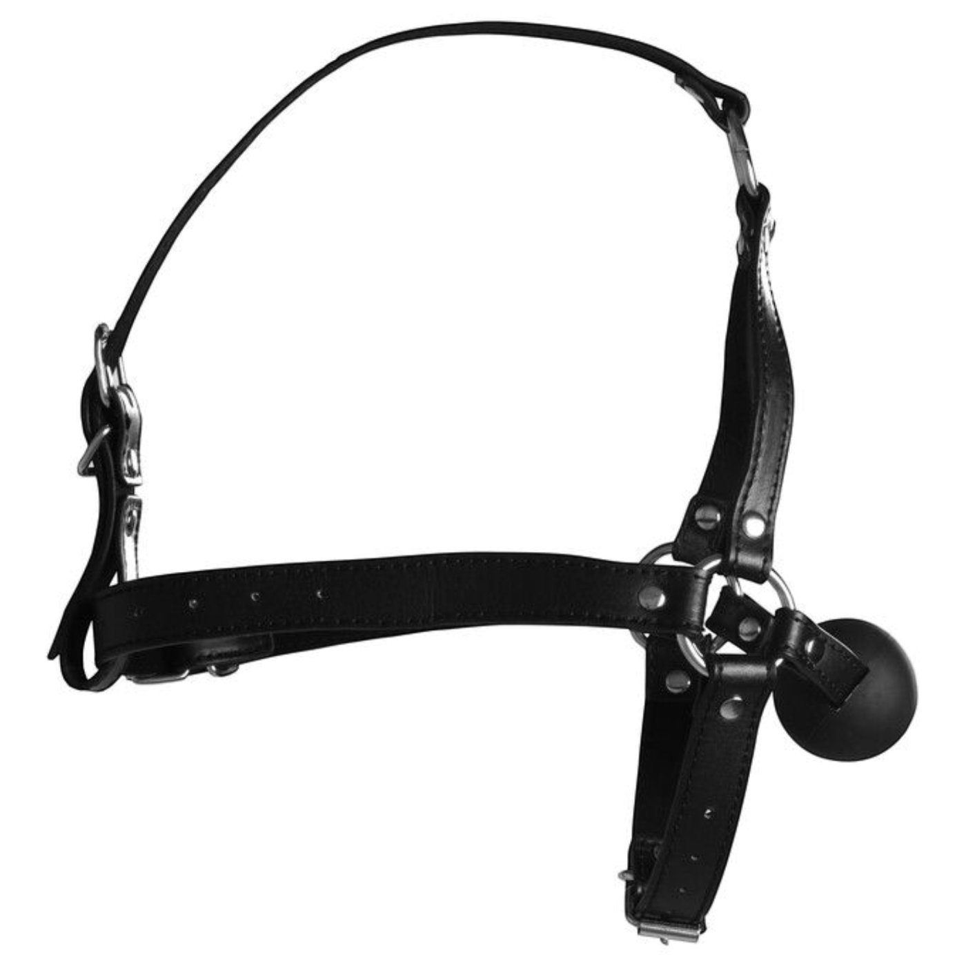 Ouch Xtreme Head Harness with Solid Ball Gag