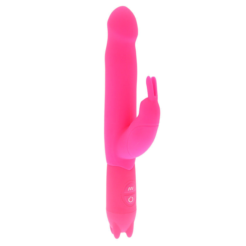 Me You Us Ultra Joy Rabbit Waterproof Dual Vibrator Pink 8 Inch