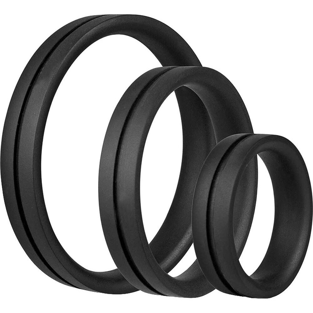 Screaming O RingO Pro X3 Cock Rings Black (3 Pack)