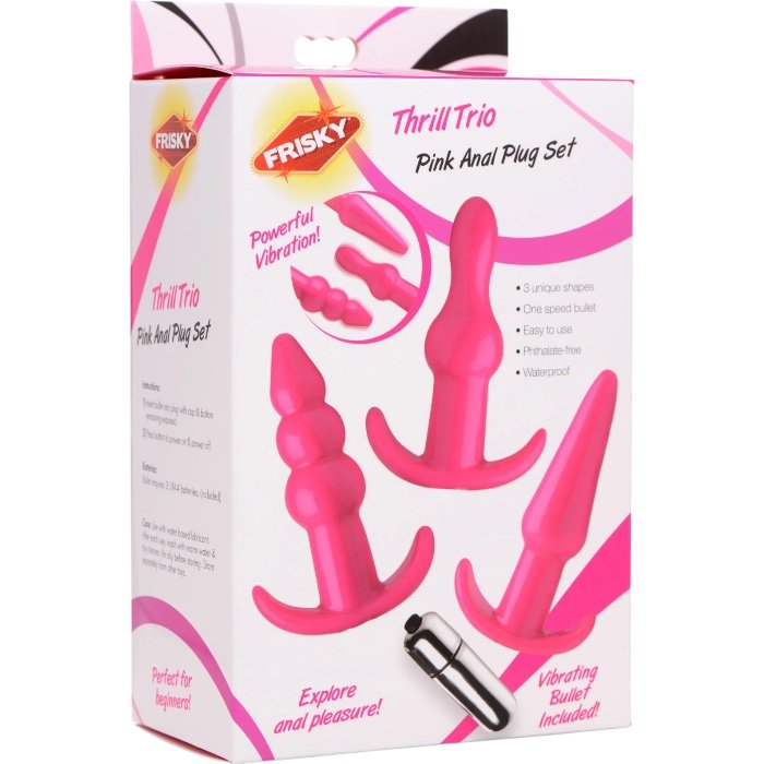 Frisky Thrill Trio Anal Plug Set Pink